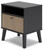Charlang Black/gray One Drawer Night Stand