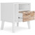 Piperton Brown / White One Drawer Night Stand