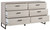 Socalle Light Natural Six Drawer Dresser Vinyl-wrapped