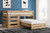 Larstin Brown Twin Over Twin Loft Bed