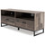 Neilsville Multi Gray Medium TV Stand Vinyl-wrapped