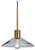 Chaness Brass Glass Pendant Light (1/cn)