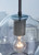 Cordunn Black Glass Pendant Light (1/cn)