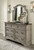 Lodenbay Antique Gray 7 Pc. Dresser, Mirror, King Panel Bed, 2 Nightstands