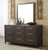 Burkhaus Brown 7 Pc. Dresser, Mirror, King Upholstered Bed, 2 Nightstands