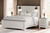 Schoenberg White King Panel Bed