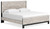 Vessalli Gray King Panel Bed