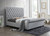 Kate Upholstered King Bed Gray