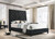 Chantilly Upholstered King Bed Black