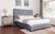 Flory King Bed Grey