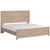 Senniberg Light Brown / White King Panel Bed