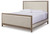 Chrestner Gray Queen Upholstered Panel Bed