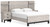 Vessalli Gray Queen Panel Bed With Extensions