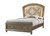 Cristal Upholstered Queen Bed Brown