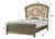 Cristal Upholstered Queen Bed Brown