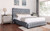 Flory Queen Bed Grey