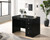 Morgan Vanity Desk, Mirror Black