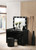 Morgan Vanity Desk, Mirror Black