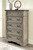 Lodenbay Antique Gray Five Drawer Chest