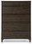 Wittland Brown Five Drawer Chest