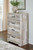 Hodanna Whitewash Four Drawer Chest