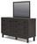 Toretto Charcoal Dresser, Mirror