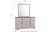 Coralee Dresser, Mirror Light Gray