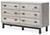 Vessalli Black / Gray Six Drawer Dresser