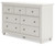 Grantoni White Seven Drawer Dresser