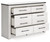 Schoenberg White Six Drawer Dresser