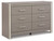 Surancha Gray Six Drawer Dresser