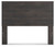 Toretto Charcoal Queen Bookcase Headboard