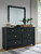 Lanolee Black 7 Pc. Dresser, Mirror, Twin Panel Bed, 2 Nightstands