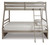 Lettner Light Gray Twin Over Full Bunk Bed