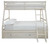 Robbinsdale Antique White Twin Over Full Bunk Bed With Storage