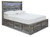 Baystorm Gray Full Panel Bed With 4 Storage Drawers