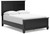 Lanolee Black Full Panel Bed