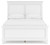 Fortman White Full Panel Bed