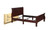 Louis Philip Full Bed Brown