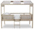 Wrenalyn White / Brown / Beige Twin Loft Bed With Roof Panels