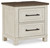 Brewgan White Two Drawer Night Stand