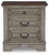 Lodenbay Antique Gray Three Drawer Night Stand