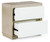 Wendora Bisque/white Two Drawer Night Stand