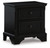 Chylanta Black Two Drawer Night Stand