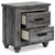 Thyven Gray Two Drawer Night Stand