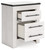Schoenberg White Two Drawer Night Stand