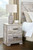 Hodanna Whitewash Two Drawer Night Stand