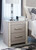 Surancha Gray Two Drawer Night Stand