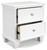 Fortman White Two Drawer Night Stand