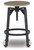 Lesterton Light Brown / Black Swivel Stool (Set of 2)